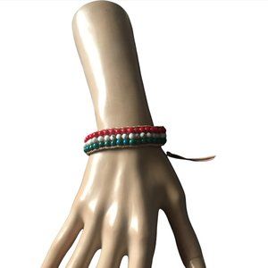 SMALL BEADED TRICOLOR BRACELET.